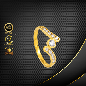 Cincin Batu Tender Love Emas 916 S9119