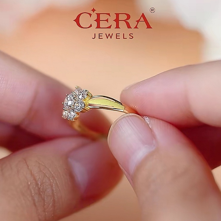 Cincin Batu Blooming Floral II S9006 - Image 4