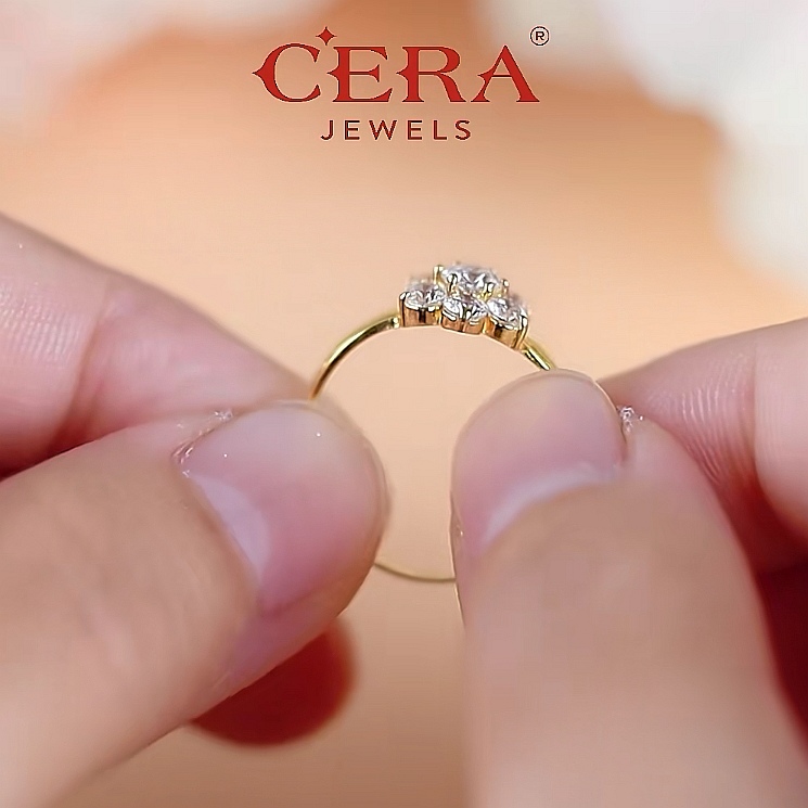 Cincin Batu Blooming Floral II S9006 - Image 3