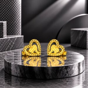 PL Earring 916 Gold (Pre Order) E84-5