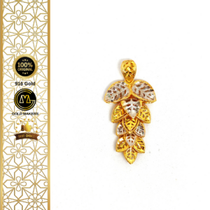GM Pendant Fashion Daun Ketum 2 Tone 916 Gold