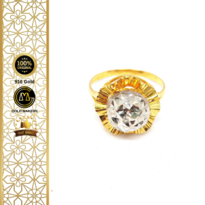 GM Fashion Ring Topi 2 Tone 916 Gold