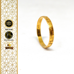 GM Fashion Ring Belah Rotan 916 Gold