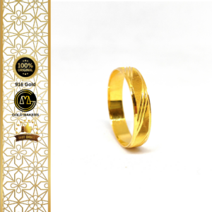 GM Fashion Ring Belah Rotan 916 Gold