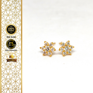 GM Fashion Stone Earring 916 Gold