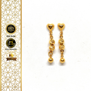 GM Fashion Earring 916 Gold