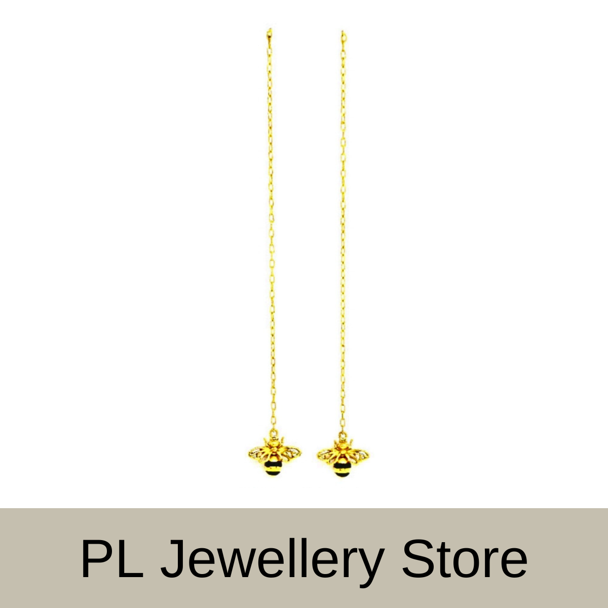 PL Earring 916 Gold (Pre Order) E80-4 (Black)