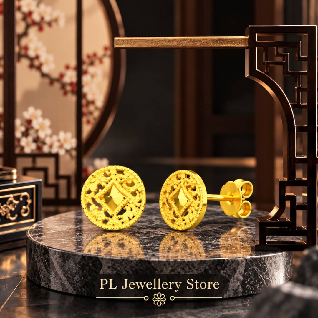 PL Earring 916 Gold (Pre Order) E88-6