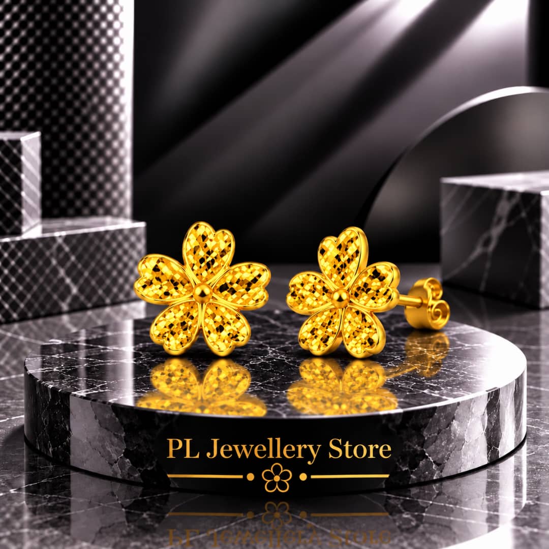 PL Earring 916 Gold (Pre Order) E84-16