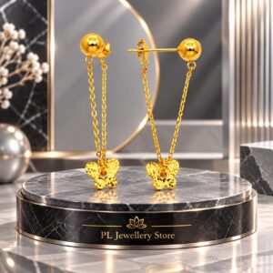 PL Dangle Earring 916 Gold (Pre Order) E89-6