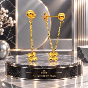 PL Dangle Earring 916 Gold (Pre Order) E89-7
