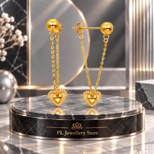 PL Dangle Earring 916 Gold (Pre Order) E89-8