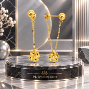 PL Dangle Earring 916 Gold (Pre Order) E89-5