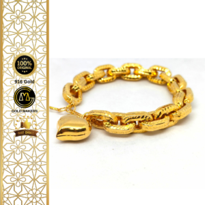 GM Bracelet Sauh Gantung Love 916 Gold