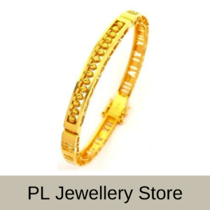 PL Abacus Bangle 916 Gold (Pre Order) B281-1