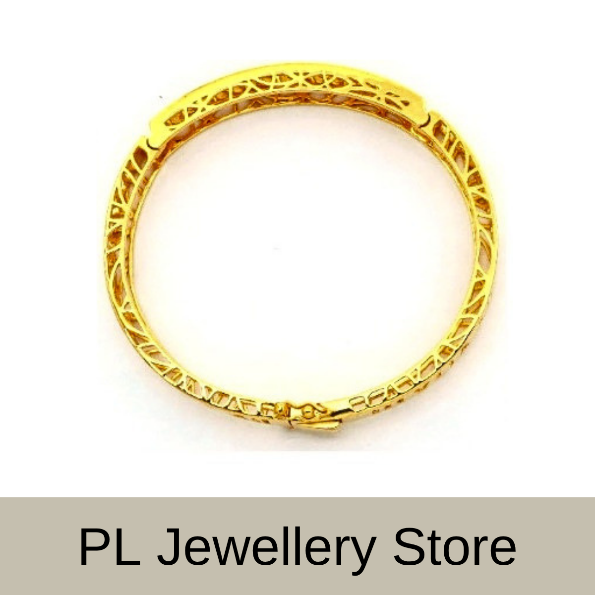 PL Abacus Bangle 916 Gold (Pre Order) B281-3 - Image 3