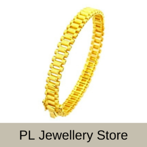 PL Bangle Royal "Slim" Link 916 Gold (Pre Order) B282-2/3