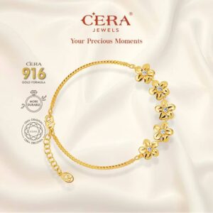 CERA 916 Gold Makar Melati Bracelet GA9014 (Pre Order)