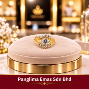PANGLIMA EMAS Stone Ring 916 Gold