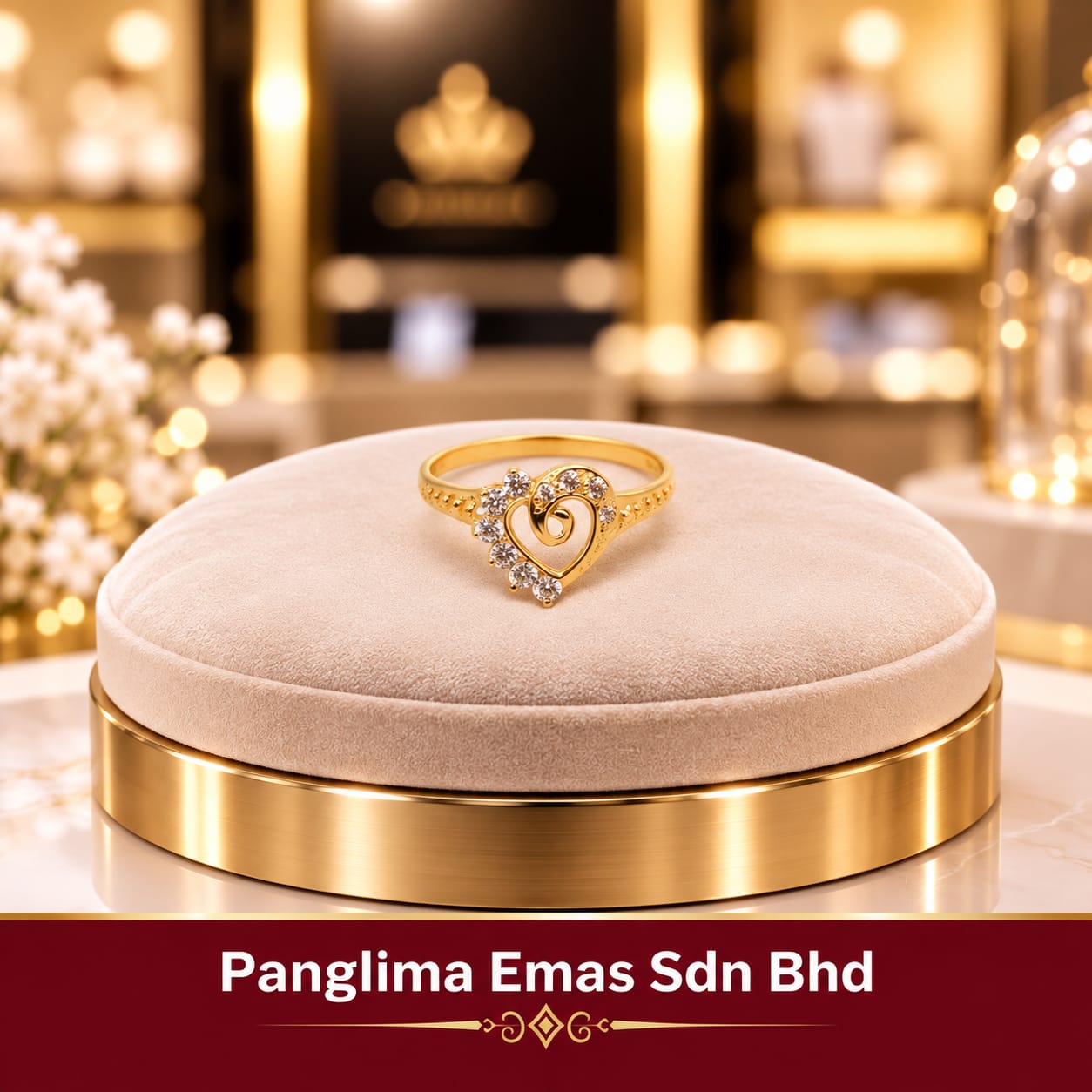 PANGLIMA EMAS Love Stone 916 Gold