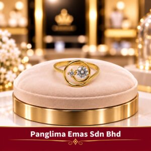 PANGLIMA EMAS Planet Stone Ring 916 Gold