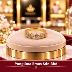 PANGLIMA EMAS 5 Stone Ring 916 Gold