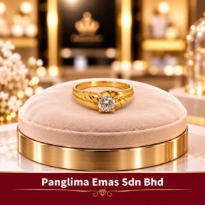 PANGLIMA EMAS Stone Ring 916 Gold