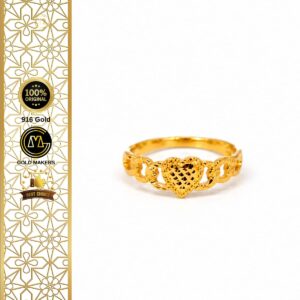 GM Love Shape Ring 916 Gold