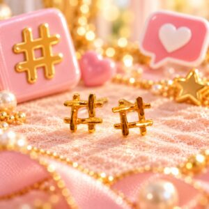PANGLIMA EMAS Hashtag Earring 916 Gold