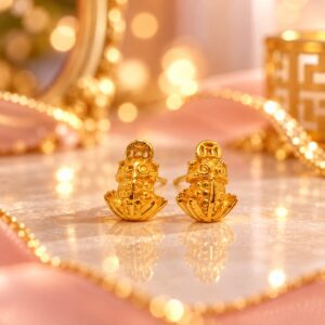 PANGLIMA EMAS Lucky Frog Earring 916 Gold
