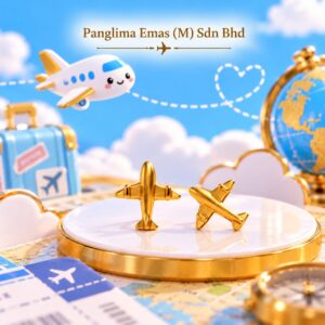PANGLIMA EMAS Ready To Fly Earring 916 Gold