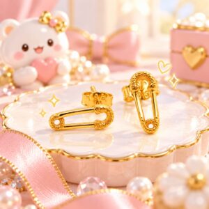 PANGLIMA EMAS Sweet Pin Earring 916 Gold