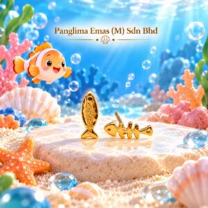 PANGLIMA EMAS Catch of the Day Earring 916 Gold