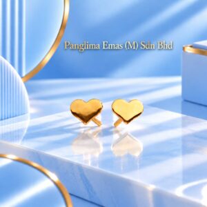 PANGLIMA EMAS Love Earring 916 Gold