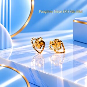 PANGLIMA EMAS True Love Earring 916 Gold