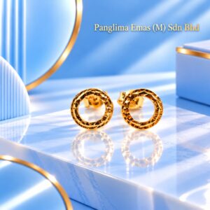 PANGLIMA EMAS Halo Earring 916 Gold